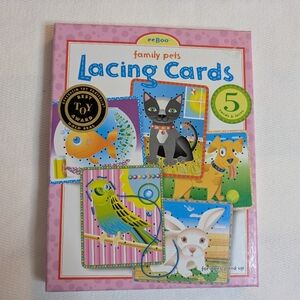 Colorful Animal Lacing Cards Set